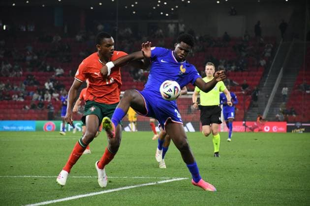 France v Portugal - 2025 UEFA Under 17 Euro Final TIRANA, ALBANIA - JUNE 1: Portugal and France face off in the final match of the UEFA Under-17 European Championship, EM, Europameisterschaft at the National Arena in Tirana, Albania, on June 1, 2025. Portugal win the UEFA Under-17 European Championship. Olsi Shehu Anadolu Tirana World. Editorial use only. Please get in touch for any other usage.  Copyright: x2025xAnadoluxOlsixShehux