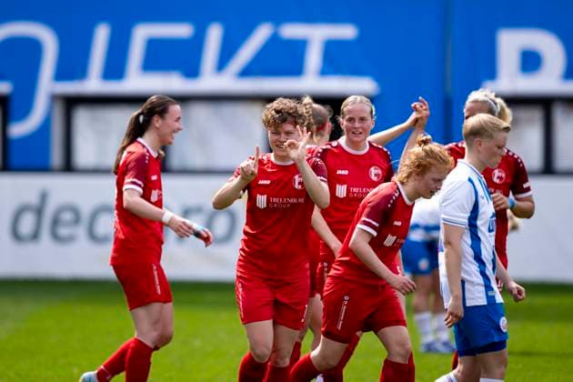 Regionalliga-Nordost Frauen: F.C. Hansa Rostock vs. 1. FFV Erfurt; Rostock; 01.06.2025 Jubel, Anna Mittelsdorf ( 7; 1. FFV Erfurt) Regionalliga-Nordost Frauen: F.C. Hansa Rostock vs. 1. FFV Erfurt; Ostseestadion Rostock; 01.06.2025 Copyright: xBEAUTIFULxSPORTS Duehringx