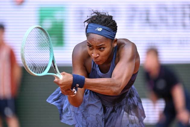 2025 Roland-Garros - Day 9 PARIS, FRANCE - JUNE 02: Coco Gauff of United States in action against Ekaterina Alexandrova during the Women s Singles Fourth Round match on Day Nine of the 2025 French Open at Roland Garros on June 02, 2025 in Paris, France. Mustafa Yalcin Anadolu Paris France. Editorial use only. Please get in touch for any other usage.  Copyright: x2025xAnadoluxMustafaxYalcinx