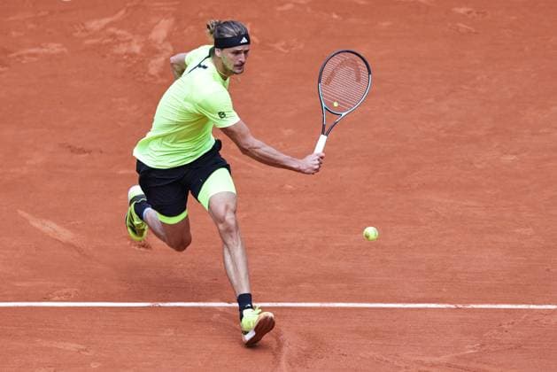 Alexander Zverev, GER, during fourth round of 2025 French Open at Roland Garros, Paris, 02 06 2025; -