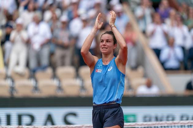 2025-06-02 2025 French Open PARIS, FRANCE - JUNE 2: Lois Boisson of France during Day Nine of 2025 French Open at Roland Garros on June 2, 2025 in Paris, France. (Photo by Marleen Fouchier BSR Agency) Paris France Content not available for redistribution in The Netherlands directly or indirectly through any third parties. Copyright: xBSRxAgencyx