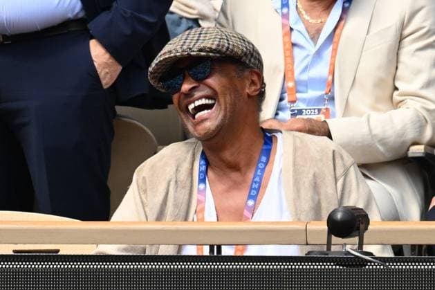 Yannick Noah during the presentation of the Champions League trophy to the public of the Philippe Chatrier court, in Paris, on June 2, 2025, at the Roland-Garros stadium, - 02 06 2025 - France Paris -  JulienxMattiax xLexPictorium LePictorium_0309580