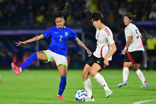 Sport Bilder des Tages Fußball, Frauen, Länderspiel, Brasilien - Japan Cicero de Souza Marques Braganca Paulista (SP), 02 06 2025 - Friendly BRAZIL X JAPAN - Friendly match between Brazil x Japan, held at the Cicero de Souza Marques stadium in Braganca Paulista, on the evening of this Monday, 02. (Photo: Eduardo Carmim Photo Premium SPP) 30930 (EDUARDO CARMIM, Eduardo Carmim SPP) Copyright: xEDUARDOxCARMIM,xEduardoxCarmimx xSPPx spp-en-EdCaEdCa-eduardo_carmim_photo_premium_289276