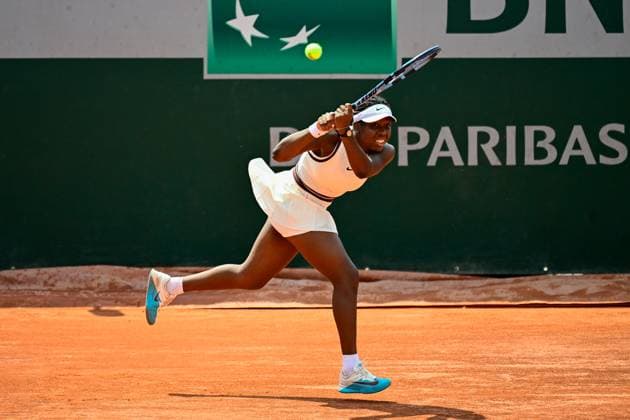TENNIS : Roland Garros 2025 - Internationaux de France - 03 06 2025 Daphnee Mpetshi Perricard ( France ) during the 2025 French Open at Roland Garros on Juin 03, 2025 in Paris, France. ( Photo Dante Badano PSNewz ) - ParisFrance  Copyright: xx