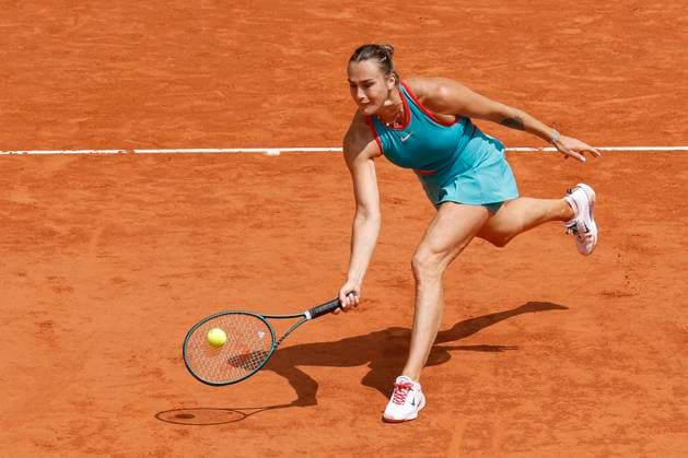 June 3, 2025, Paris, Paris, France: Aryna Sabalenka (RUS) in action during the tennis Grand Slam of Roland Garros 2025, after the match between quarter final match Aryna Sabalenka (RUS) and Qinwen Zheng (CHN at Roland Garros Stadium - on June 03 2025.Paris - France Paris France - ZUMAb253 20250603_zsp_b253_051 Copyright: xLoicxBaratouxx