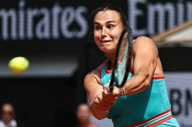 Aryna Sabalenka, BLR, during quarterfinals of 2025 French Open at Roland Garros, Paris, 03 06 2025; -