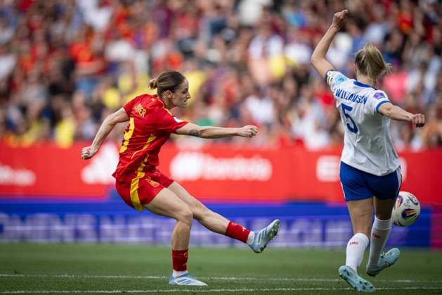 Esther Gonzalez (Spain) in action during a Women s Nations League match between Spain and England at Stage Front Stadium in Barcelona, Barcelona, Spain, on June 03 2025. Photo by Felipe Mondino Copyright: x@FELIPExMONDINOx