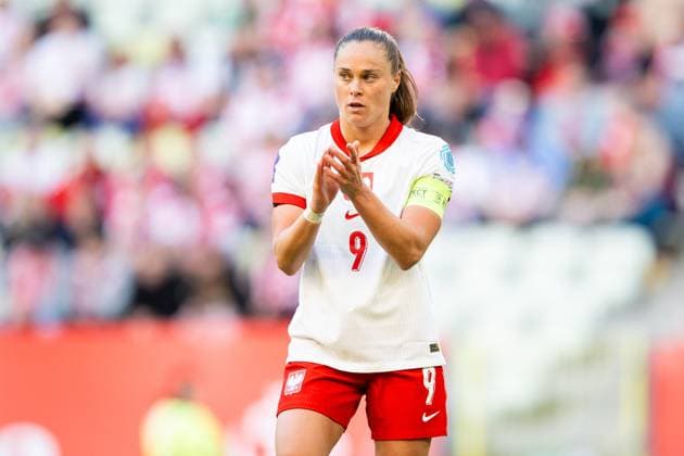 03.06.2025 GDANSK ( POLAND ) PILKA NOZNA KOBIET ( WOMEN™S FOOTBALL ) MECZ UEFA LIGI NARODOW POLSKA - RUMUNIA ( WOMEN™S UEFA NATIONS LEAGUE MATCH POLAND - ROMANIA ) NZ Ewa Pajor FOTO MATEUSZ SLODKOWSKI CYFRASPORT NEWSPIX.PL --- Newspix.pl POLAND OUT!  20250603_CS_MS_071