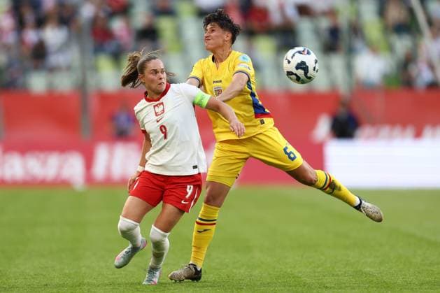 2025.06.03 Gdansk Pilka nozna Liga Narodow UEFA Kobiet Mecz Polska - Rumunia N z Ewa Pajor Maria Ficzay Foto Piotr Matusewicz PressFocus 2025.06.03 Gdansk Football UEFA Womens Nations League Poland - Romania Ewa Pajor Maria Ficzay Credit: Piotr Matusewicz PressFocus NEWSPIX.PL --- newspix.pl POLAND OUT! 