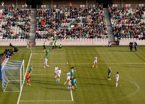 UEFA Women s Nations League 2025, Pairc Ui Chaoimh, Cork 3 6 2025 Republic of Ireland WNT vs Slovenia A view of the game A view of the game 3 6 2025  Copyright: x INPHO BenxBradyx BB2_7875