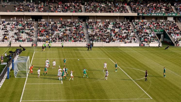 UEFA Women s Nations League 2025, Pairc Ui Chaoimh, Cork 3 6 2025 Republic of Ireland WNT vs Slovenia A view of the game A view of the game 3 6 2025  Copyright: x INPHO BenxBradyx BB2_7908