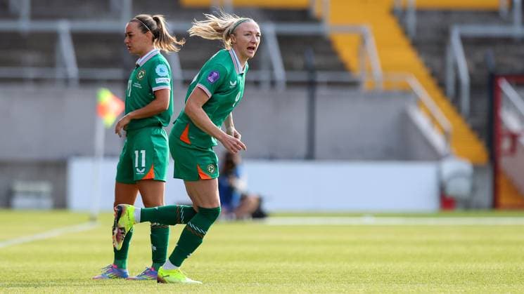 UEFA Women s Nations League 2025, Pairc Ui Chaoimh, Cork 3 6 2025 Republic of Ireland WNT vs Slovenia Ireland s Louise Quinn takes to the field for her final international appearance Louise Quinn takes to the field for her final international appearance 3 6 2025  Copyright: x INPHO RyanxByrnex RB1_3486