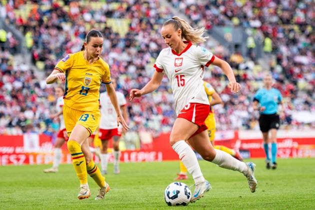 03.06.2025 GDANSK ( POLAND ) PILKA NOZNA KOBIET ( WOMEN™S FOOTBALL ) MECZ UEFA LIGI NARODOW POLSKA - RUMUNIA ( WOMEN™S UEFA NATIONS LEAGUE MATCH POLAND - ROMANIA ) NZ Milena Kokosz Erika Gered FOTO MATEUSZ SLODKOWSKI CYFRASPORT NEWSPIX.PL --- Newspix.pl POLAND OUT!  20250603_CS_MS_119
