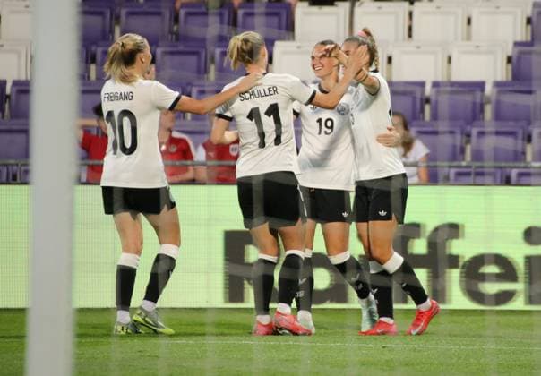 03.06.2025, xgrfx, Fussball UEFA Women s Nations League , Österreich - Deutschland v.l. Tor, Selina Cerci (Deutsche Frauennationalmannschaft) (DFL DFB REGULATIONS PROHIBIT ANY USE OF PHOTOGRAPHS as IMAGE SEQUENCES and or QUASI-VIDEO) Wien