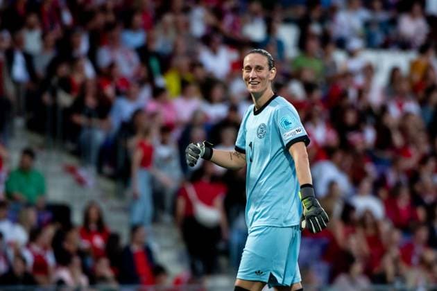 Ann-Katrin Berger (Deutschland, 01) jubelt ueber das Tor zum 0:1, AUT, Oesterreich vs Deutschland, Frauen Fussball Nationalmannschaft, UEFA Womens Nations League, 6. Spieltag, Saison 2024 2025, 03.06.2025 AUT, Oesterreich vs Deutschland, Frauen Fussball Nationalmannschaft, UEFA Womens Nations League, 6. Spieltag, Saison 2024 2025, 03.06.2025 Wien Copyright: xEibner-Pressefoto Memmlerx EP_MMR