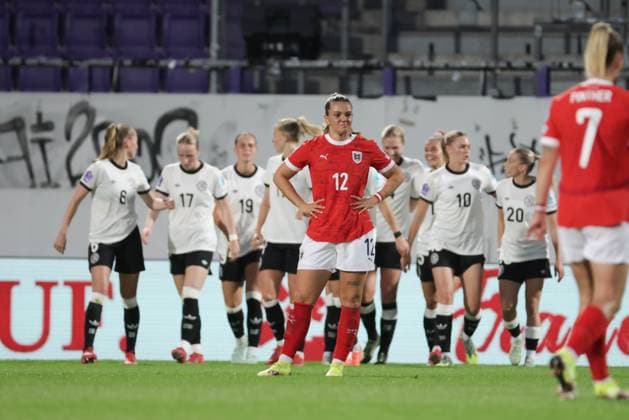WOMEN SOCCER - NL, AUT vs GER VIENNA,AUSTRIA,03.JUN.25 - WOMEN SOCCER - UEFA Women s Nations League, OEFB international match, Länderspiel, Nationalmannschaft Austria vs Germany. Image shows the disappointment of Laura Wienroither (AUT).  GEPAxpictures xDavidxBitzan