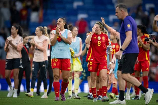 Cristina Martin-Prieto (Spain) smiles during a Women s Nations League match between Spain and England at Stage Front Stadium in Barcelona, Barcelona, Spain, on June 03 2025. Photo by Felipe Mondino Copyright: x@FELIPExMONDINOx