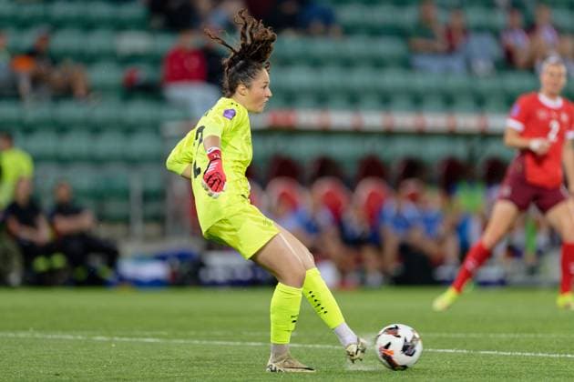 Sion, Switzerland, June 03 2025 : Livia Peng (12 Switzerland) in action (close up) during the UEFA Women s Nations League game between Switzerland and Norway at Stade de Tourbillon in Sion, Switzerland (Giuseppe Velletri SPP) Copyright: xGiuseppexVelletrix xSPPx spp-en-GiVeSp-DZ9_8037