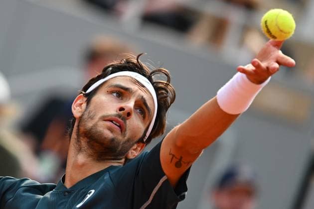 Roland Garros 2025: Lorenzo Musetti (ITA) faces Frances Tiafoe (USA) in the quarter-finals of the Grand Slam tournament, on the Philippe Chatrier court, in Paris, on June 3, 2025, at the Roland-Garros stadium, - 03 06 2025 - France Ile-de-France (region) Paris -  JulienxMattiax xLexPictorium LePictorium_0309806