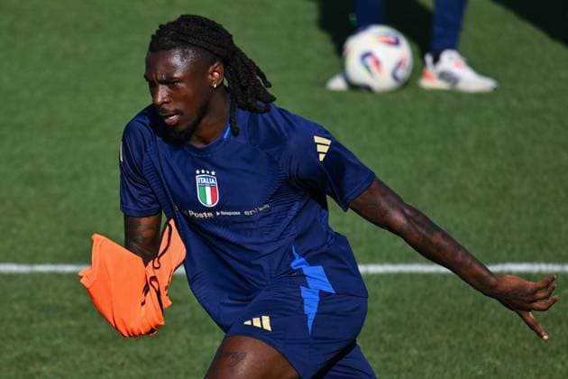 Italian player Moise Kean during Italy training session, FIFA World Cup, WM, Weltmeisterschaft, Fussball match in Florence, Italy, June 03 2025  Copyright: xLisaxGuglielmi IPAxSportx xipa-agency.netx xx IPA_58581347 IPA_Agency_IPA58581347