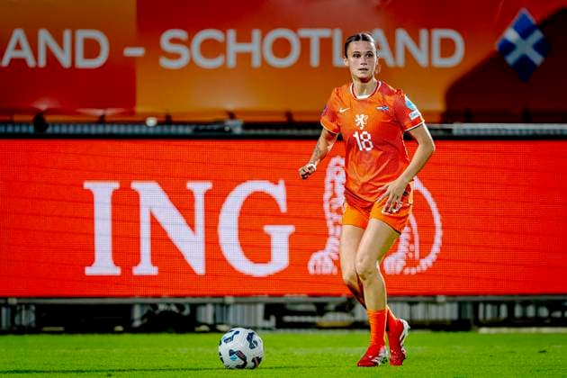 Netherlands defender Kerstin Casparij during the match Netherlands - Scotland (women) at the Koning Willem II stadium for the UEFA Nations League women season 2024-2025 in TILBURG, Netherlands on 3 june 2025, (photo by Marcel van Dorst EYE4images DeFodi Images)