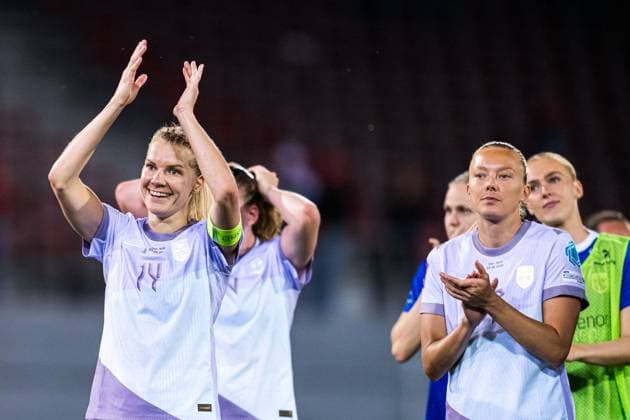 250603 Ada Hegerberg of Norway after the UEFA Women™s Nations League football match between Switzerland and Norway on June 3, 2025 in Sion. Photo: Marius Simensen BILDBYRAN COP 238 bbeng dam football fotball fotboll norge norway soccer sveits switzerland uefa women s nations league Copyright: MARIUSxSIMENSEN BB250603BB964