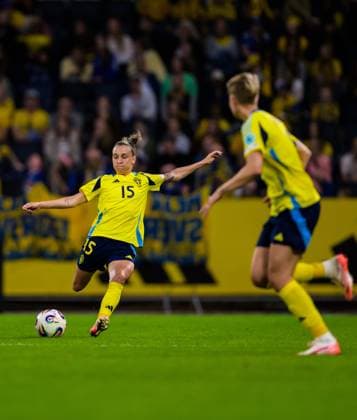 250603 Julia Zigiotti Olme of Sweden during the Women s Nations League football match between Sweden and Denmark on June 3, 2025 in Stockholm. Photo: Joel Marklund BILDBYRAN kod JM JM0698 fotboll football soccer fotball nations league uefa womens nations league sverige sweden danmark denmark dam bbeng Copyright: JOELxMARKLUND BB250603JM198