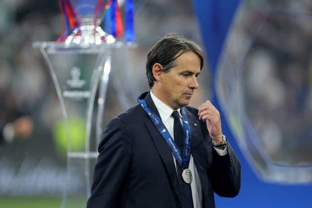 Paris Saint-Germain v FC Internazionale Milano - UEFA Champions League Final 2025 Simone Inzaghi, Head Coach of FC Internazionale Milano looks dejected after the UEFA Champions League Final 2025 between Paris Saint-Germain and FC Internazionale Milano at Munich Football Arena on May 31, 2025 in Munich, Germany. Munich Munich Football Arena Germany Germany Copyright: xRichardxSellers Sportsphoto APLx 14127971