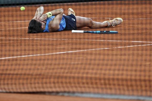 Lois Boisson, FRA, during semifinals of 2025 French Open at Roland Garros, Paris, 04 06 2025; -