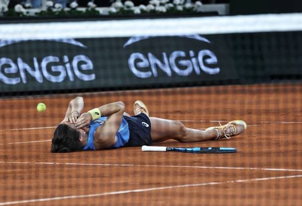 Sport Bilder des Tages Lois Boisson, FRA, during semifinals of 2025 French Open at Roland Garros, Paris, 04 06 2025; -