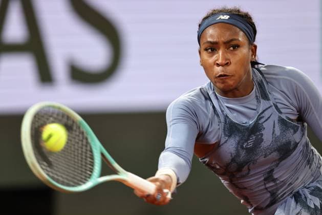 Coco Gauff, USA, during semifinals of 2025 French Open at Roland Garros, Paris, 04 06 2025; -