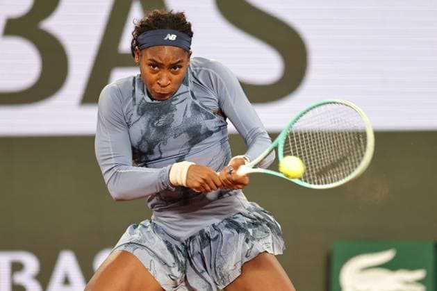 Coco Gauff, USA, during semifinals of 2025 French Open at Roland Garros, Paris, 04 06 2025; -