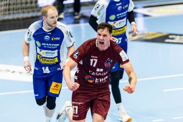 04.06.2025, GER, Handball, Maenner, Saison 24 25, 1.Daikin Handball Bundesliga, 33.Spieltag, ThSV Eisenach - 1.VfL Potsdam Jannek Klein (1.VfL Potsdam) 99817 Eisenach Werner-Assmann-Halle Am Sportp Thueringen Deutschland