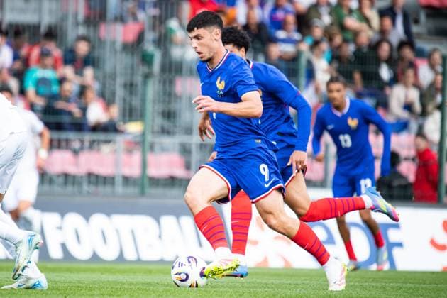 FOOTBALL: FRANCE U21, U 21 - OUZBEKISTAN U21 Baptiste AUTISSIER MAXPPP - Orleans 04 06 2025 Baptiste AUTISSIER Maxppp Orlean ; 04 06 2025 ; Matthis Abline lors du match France espoir vs Ouzbv kistan espoirs, match amical de prv paration a l‚Äôeuro espoirs 2025 a Orlean le 04 juin 2025. Orleans Orleans Centre Val de Loire France  Copyright: xMAXPPPxBaptistexAUTISSIERx BAU202506046880 BAU202506046880