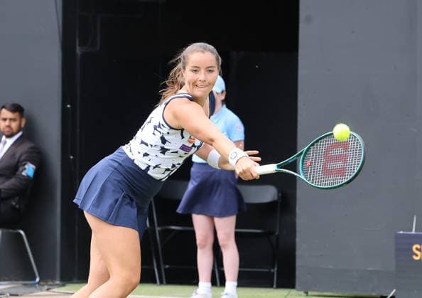 TENNIS - Birmingham Open 2025 BIRMINGHAM,ENGLAND,04.JUN.25 - TENNIS - WTA, Tennis Damen Tour, Birmingham Open. Image shows Jodie Burrage (GBR).  GEPAxpictures xAlanxGrieves