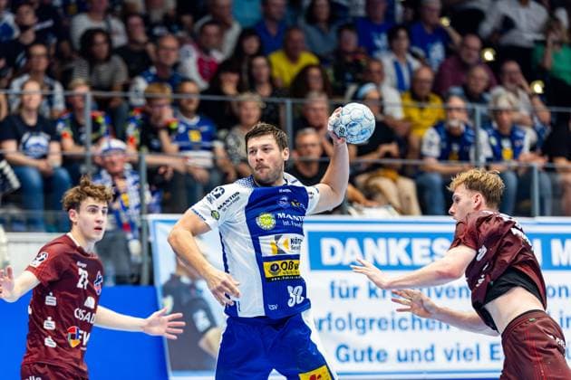04.06.2025, GER, Handball, Maenner, Saison 24 25, 1.Daikin Handball Bundesliga, 33.Spieltag, ThSV Eisenach - 1.VfL Potsdam Malte Donker (ThSV Eisenach,39) 99817 Eisenach Werner-Assmann-Halle Am Sportp Thueringen Deutschland