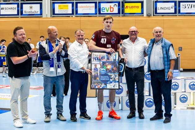 04.06.2025, GER, Handball, Maenner, Saison 24 25, 1.Daikin Handball Bundesliga, 33.Spieltag, ThSV Eisenach - 1.VfL Potsdam Dustin Kraus (1.VfL Potsdam) 99817 Eisenach Werner-Assmann-Halle Am Sportp Thueringen Deutschland