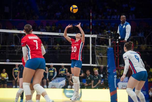 Czech Republic vs Brazil RIO DE JANEIRO, RJ - 04.06.2025: CZECH REPUBLIC VS BRAZIL - The Brazilian women& 39;s volleyball team debuts in the VNL by winning 3-0 against the Czech Republic, at Maracanazinho, in Rio de Janeiro, RJ, this Wednesday (04). (Photo: Letycia Miller Fotoarena) x2749309x  LetyciaxMiller