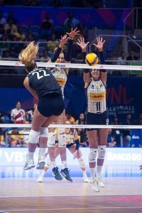 USA vs Italy RIO DE JANEIRO, RJ - 04.06.2025: USA VS ITALY - Italy& 39;s women& 39;s volleyball team debuts in the VNL by beating the United States, at Maracanazinho in Rio de Janeiro, RJ, this Wednesday (04). (Photo: Letycia Miller Fotoarena) x2749321x  LetyciaxMiller