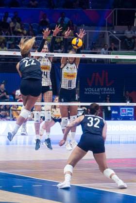 USA vs Italy RIO DE JANEIRO, RJ - 04.06.2025: USA VS ITALY - Italy& 39;s women& 39;s volleyball team debuts in the VNL by beating the United States, at Maracanazinho in Rio de Janeiro, RJ, this Wednesday (04). (Photo: Letycia Miller Fotoarena) x2749322x  LetyciaxMiller