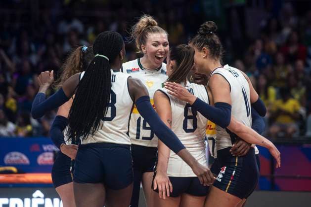 USA vs Italy RIO DE JANEIRO, RJ - 04.06.2025: USA VS ITALY - Italy& 39;s women& 39;s volleyball team debuts in the VNL by beating the United States, at Maracanazinho in Rio de Janeiro, RJ, this Wednesday (04). (Photo: Letycia Miller Fotoarena) x2749342x  LetyciaxMiller