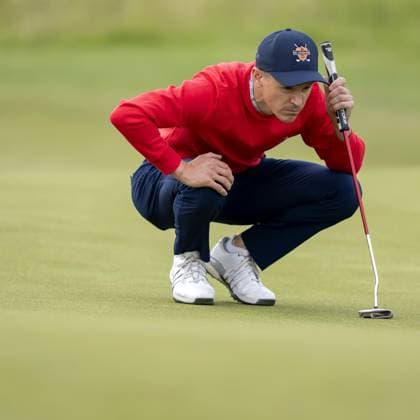 BADHOEVEDORP - Daan Huizing during the KLM Open golf tournament at golf club The International. ANP SANDER KONING xVIxANPxSportx xxANPxIVx 529346732 originalFilename: 529346732.jpg