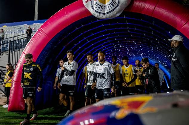 Neymar Jr vom FC Santos. Testspiel RB Leipzig - FC Santos 3:1 am 28. Mai 2025 im Trainingslager in Braganza, Brasilien. Estadio Cicero De Souza, Braganza (Brasilien). RB Leipzig - FC Santos 3:1