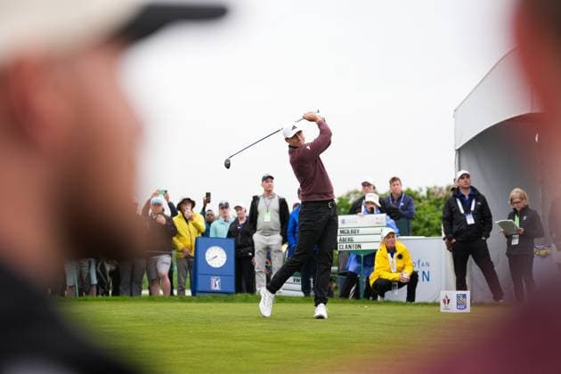 Sport Bilder des Tages RBC Canadian Open 2025 - Round One CALEDON, CANADA - JUNE 5 : Ludvig Aberg of Sweden hits a tee shot on the 10th hole during the first round of the RBC Canadian Open 2025 at TPC Toronto at Osprey Valley in Caledon, Ontario, Canada on June 05, 2025. Mert Alper Dervis Anadolu Ontario Canada. Editorial use only. Please get in touch for any other usage.  Copyright: x2025xAnadoluxMertxAlperxDervisx