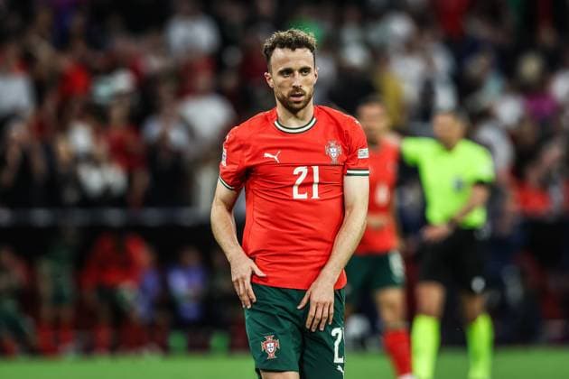 Fussball, UEFA Nations League Saison 2024 2025 Final Four - Halbfinale Deutschland - Portugal 04.06.2025, Munich Football Arena Diogo Jota (Portugal, 21) München Munich Football Arena (Allianz Arena) Bayern Deutschland