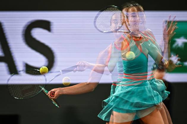 June 5, 2025, Paris, France, France: Aryna SABALENKA of Belarus during the twelfth day of Roland-Garros 2025, French Open 2025, Grand Slam tennis tournament at Roland-Garros Stadium on June 05, 2025 in Paris, France. Paris France - ZUMAm308 20250605_zsp_m308_003 Copyright: xMatthieuxMirvillex