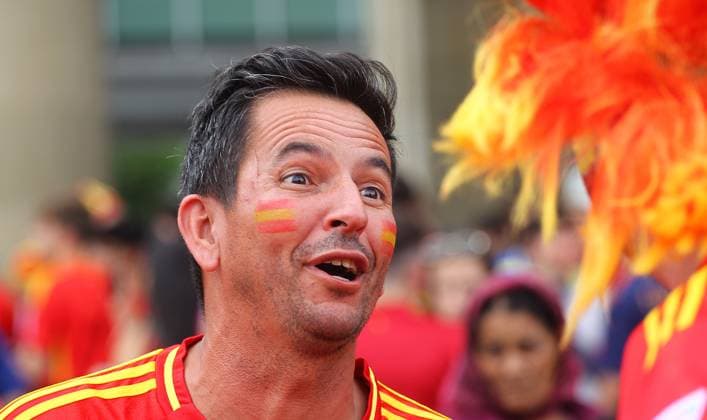 Fans in der Stadt vor dem Spiel Frankreich-Spanien , UEFA Nations League , Fußball , in Stuttgart , Baden-Württemberg , Deutschland . Juni 05, 2025 . Photo by: Davide Elias Ipa Photo Pressefoto DENL Copyright: xDavidexEliasx