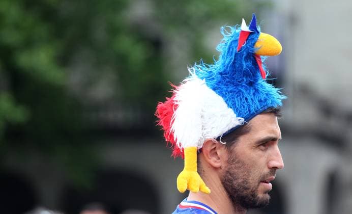 Fans in der Stadt vor dem Spiel Frankreich-Spanien , UEFA Nations League , Fußball , in Stuttgart , Baden-Württemberg , Deutschland . Juni 05, 2025 . Photo by: Davide Elias Ipa Photo Pressefoto DENL Copyright: xDavidexEliasx