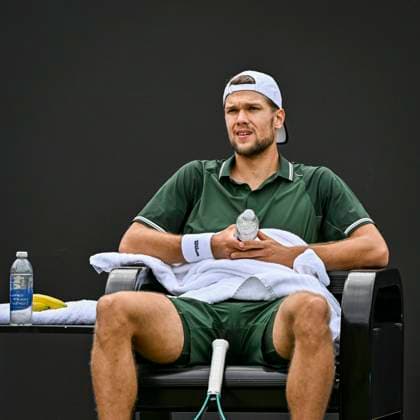 5th June 2025; Edgbaston Priory Club, Birmingham, England: Lexus Birmingham Open Tennis, Day 4; Otto Virtanen (FIN)  ActionPlus12798334 GodfreyxPitt