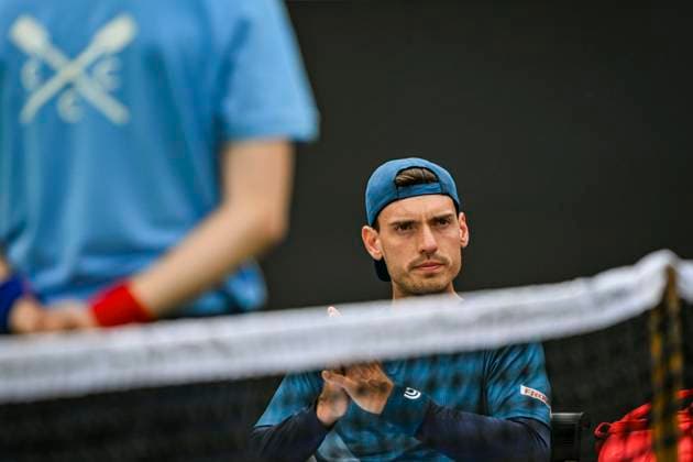 5th June 2025; Edgbaston Priory Club, Birmingham, England: Lexus Birmingham Open Tennis, Day 4; Marc-Andre Huesler (SUI)  ActionPlus12798337 GodfreyxPitt